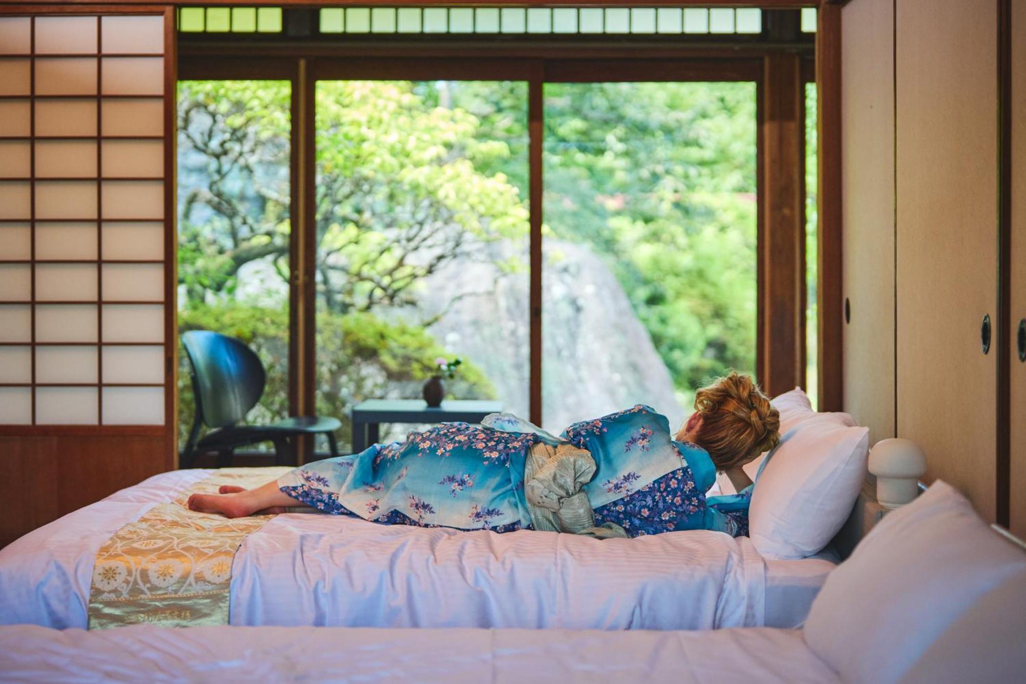 温泉付きの一軒家を借りよう Villa Beppu Bagian luar foto